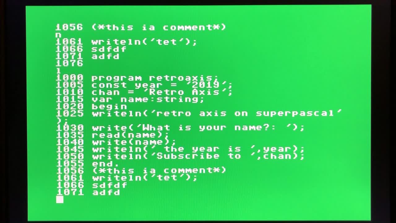 Super Pascal for Commodore 64 on the C64 mini : Ep 02.4