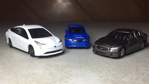 NEV's Tomica (Infinity Skyline, Subaru WRX STI, Toyota Prius)