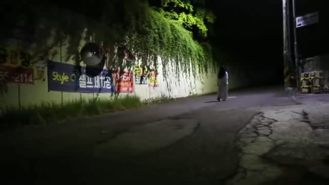 ghost walk on street road in night//😱😱