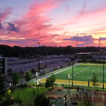 Lambeau Field Park amazing sunset