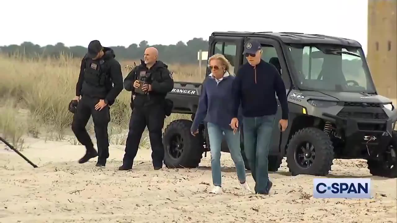 Biden Stumbles in Sand