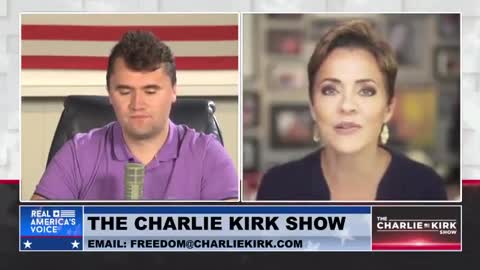 Kari Lake tells Charlie Kirk how things are going in Arizona