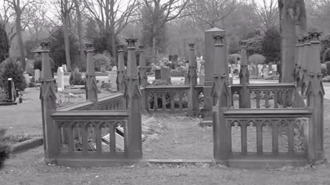 walle cemetery b/w