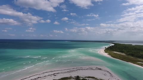 A beautiful nature videos coloured beautiful sea with beautiful sky
