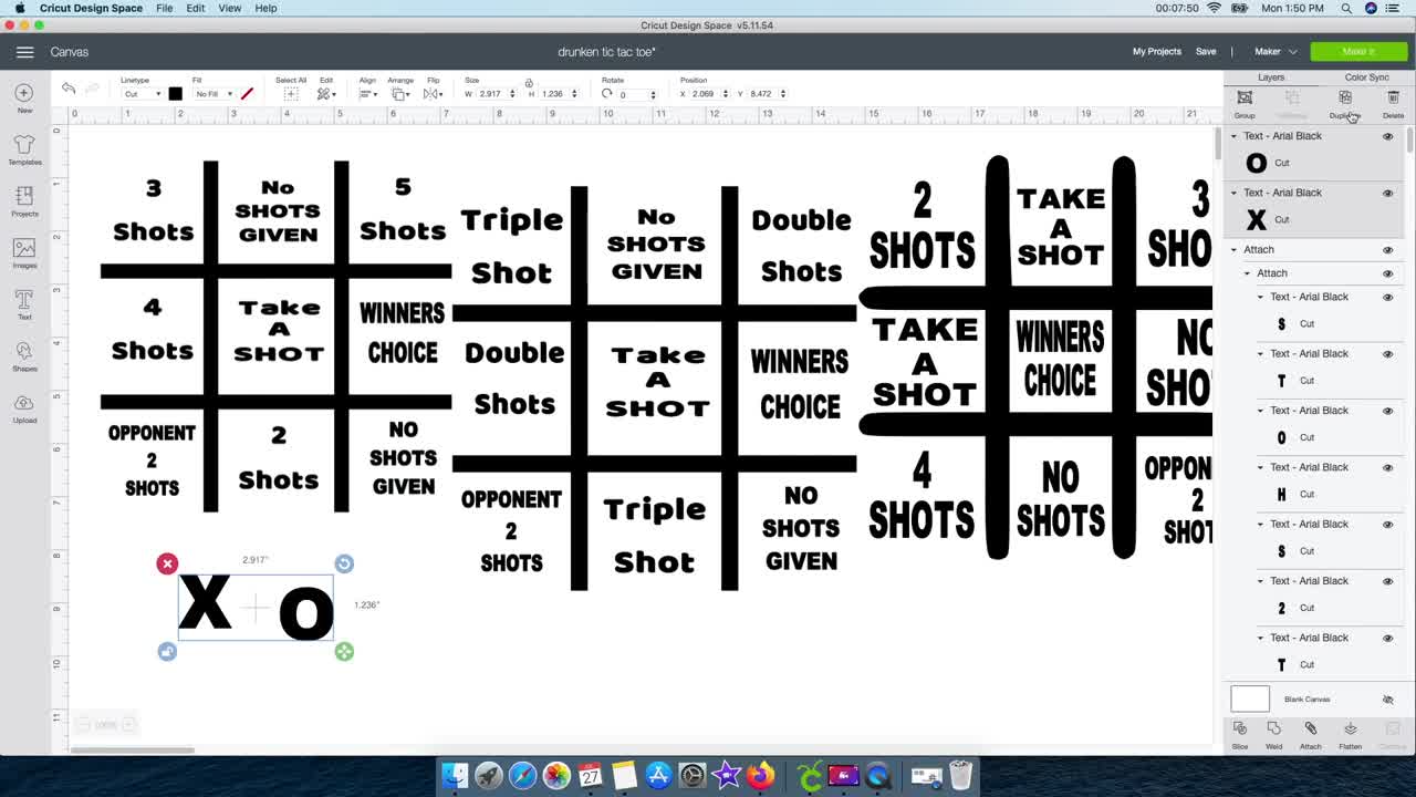 How To Create A Drunken Tic Tac Toe Board [With a Cricut] [Dollar Tree] 2021