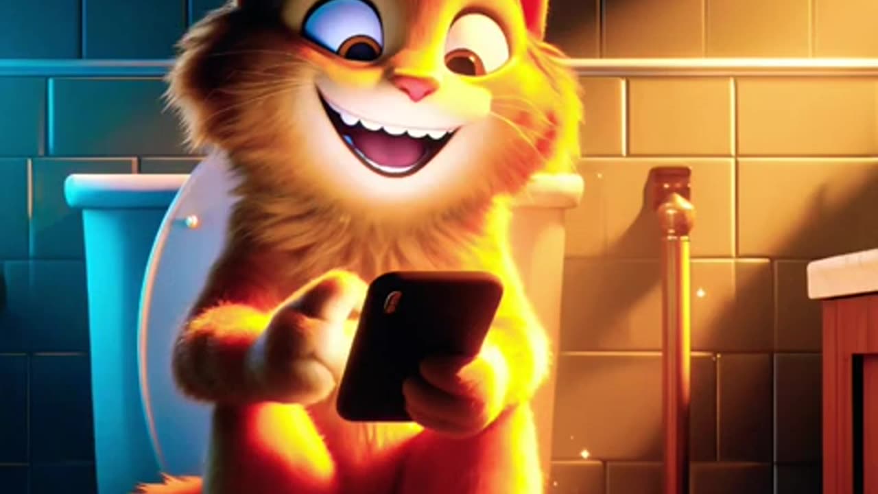 cat has a phone addiction #shorts #cat #funny #ai #pets #cute #fyp #fypシ