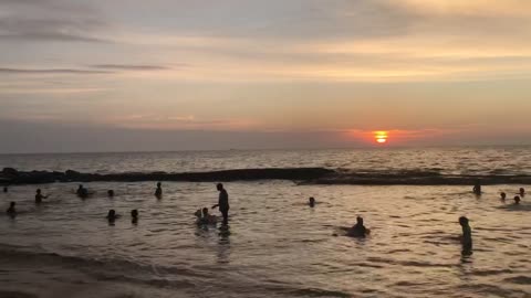 A Beautiful Evening By the Beach