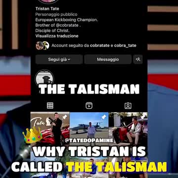 WHY TRISTAN IS CALLED THE TALISMAN