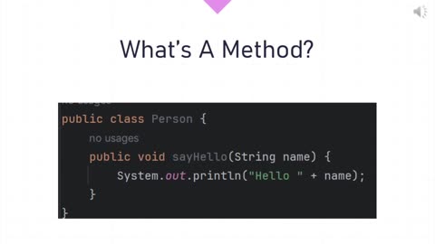 What's A Method?