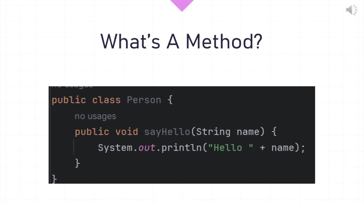 What's A Method?