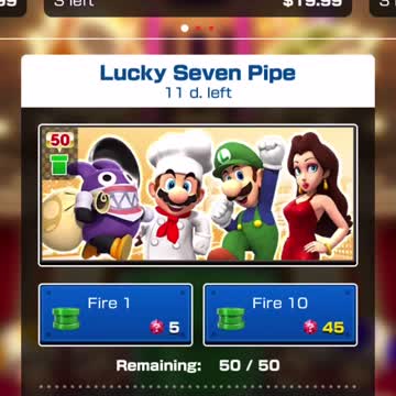 Mario Kart Tour - Lucky Seven Pipe Pull (Snow Tour)