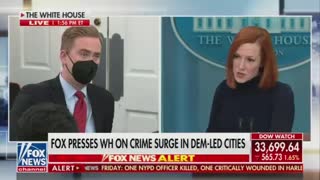 Press Sec left bumbling when confronted about massive crime spike under Biden