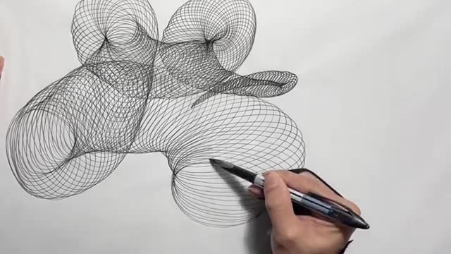 How do you practice this? Oh, my God, it's incredible to draw like this