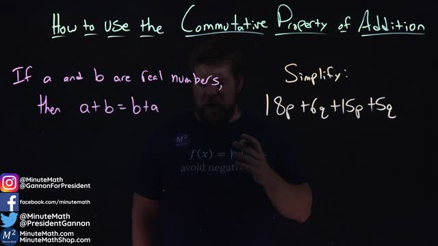 How to Use the Commutative Property of Addition | Minute Math