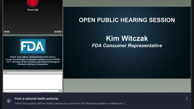 Vaccine Harm Not Being Reported Snippet of Kim Witczak