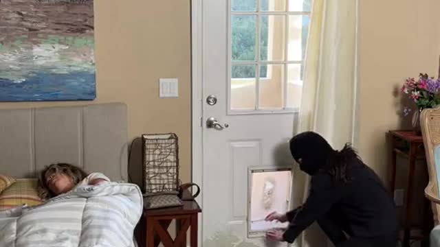 BURGLAR CAUGHT ON CAMERA!!