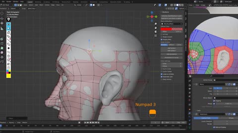 RETOPOLOGIA - ROSTRO CARTOON (BSurface) parte2