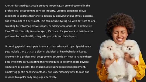 Emerging trend in the Professional Pet Grooming Industry — The Pets Workshop