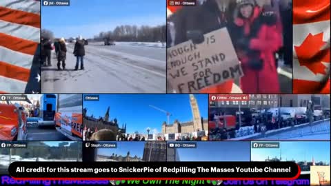 Freedom Convoy 2022 from Ottawa (Multistream from Redpilling The Masses YouTube Channel)) 1/29/22