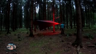 Setting up the Lanshan 2 and 3x3 dd hammock tarp