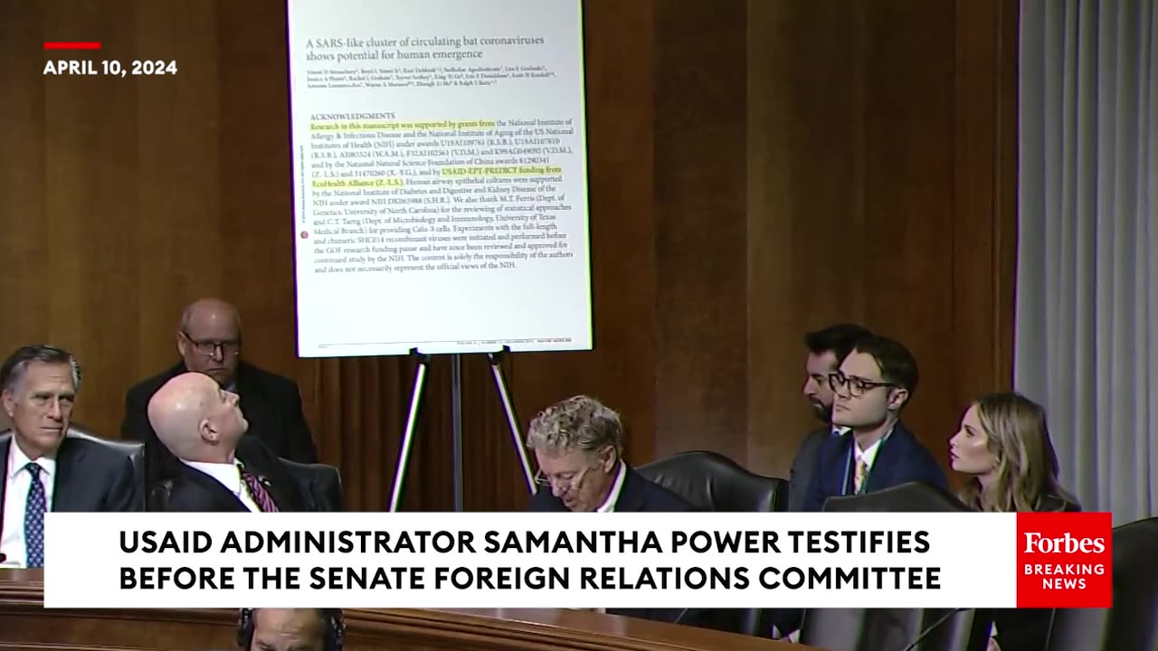 JUST IN: Rand Paul Brings The Receipts To Grill Samantha Power About Gain-Of-Function Research