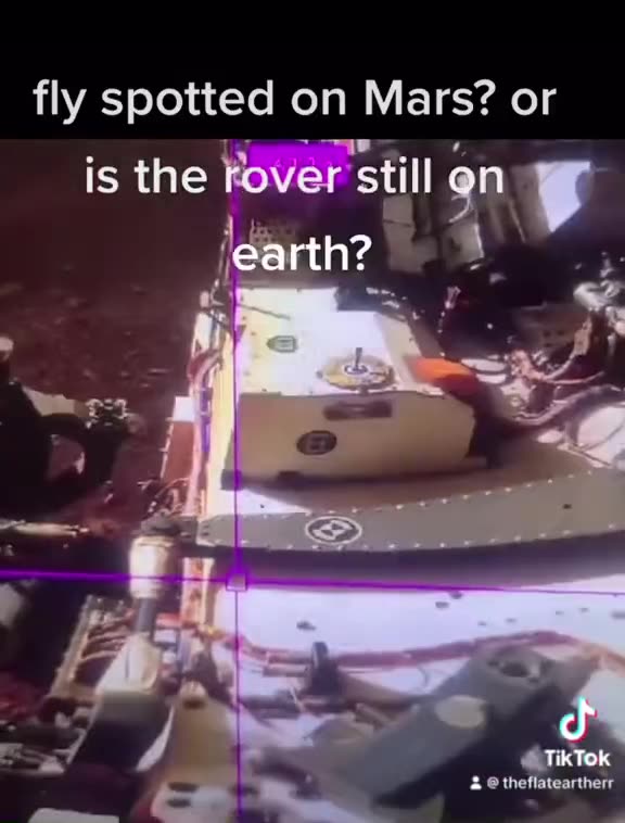 Na vrcholu Mars Roveru NASA byla při misi na Marsu objevena moucha