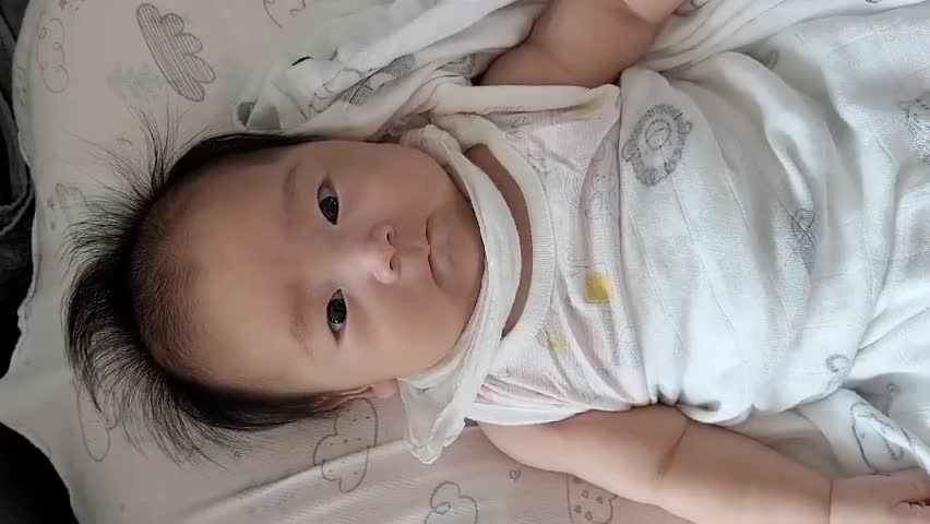 A baby's smile that makes a smile.