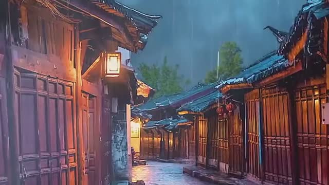 Amazing street , rainy street, beautiful street