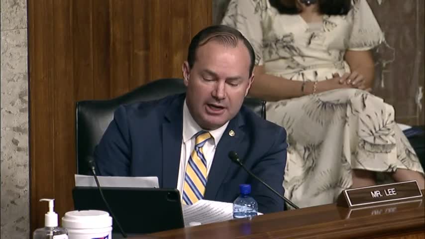 SEN. LEE QUESTIONS DAVID CHIPMAN ON SUPPRESSORS