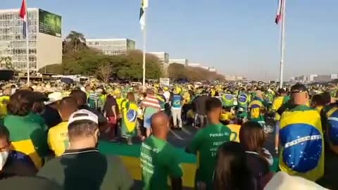 BRAZIL LIVE: Brasília NOW - Army Positioning LIVE DEMONSTRATION 8h am