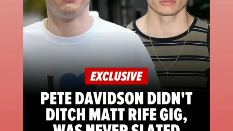 Pete Davidson and Matt rife had gig but they might skip out 2/8/24