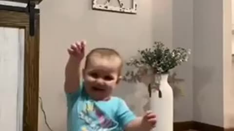 Funny babby dance