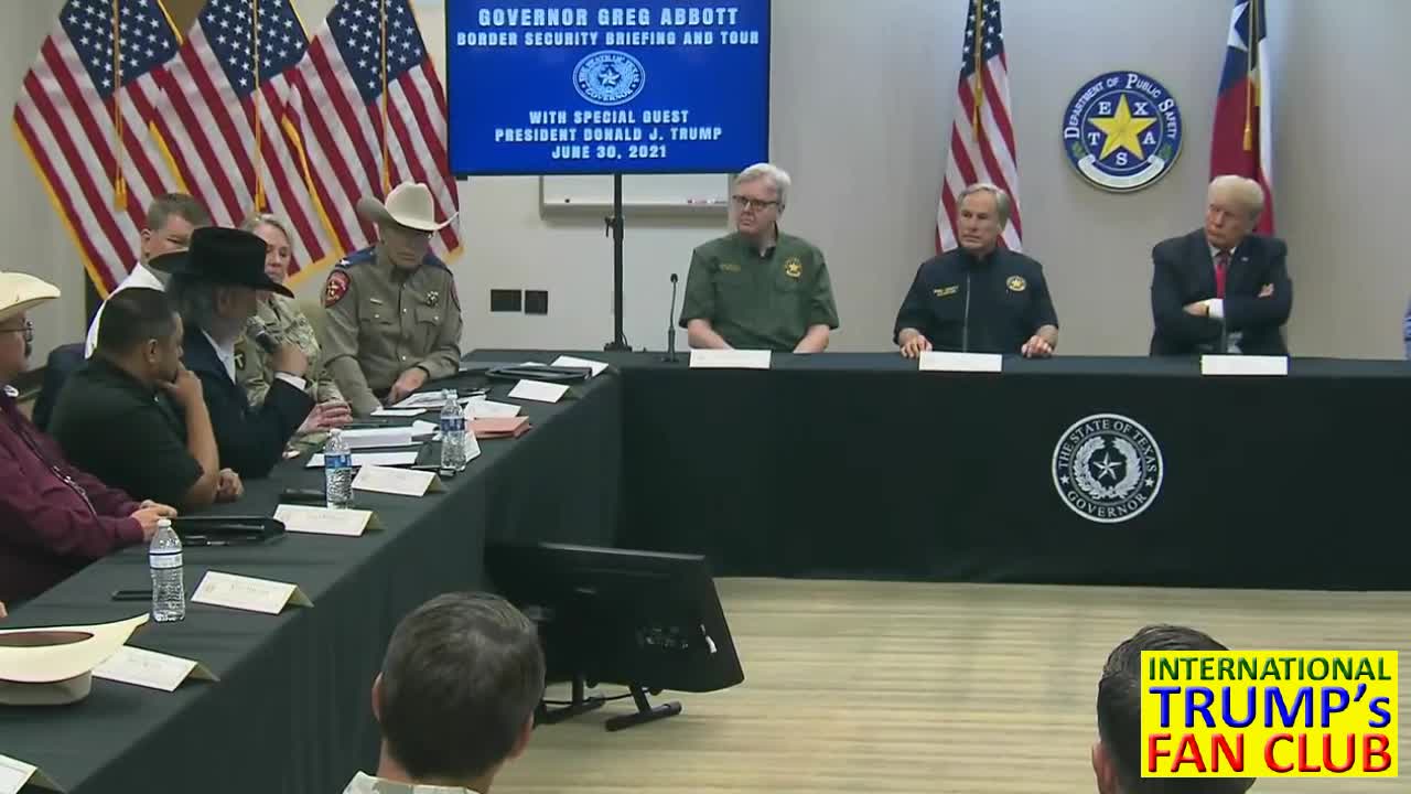 45th President Donald J. Trump participates in border security briefing