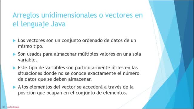 Java parte 16. Vectores o arreglos unidimensionales.