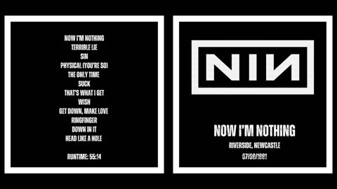 Nine Inch Nails - Now I'm Nothing (Live, 1991) (Full Album) - Alternative Versions 1080p HD