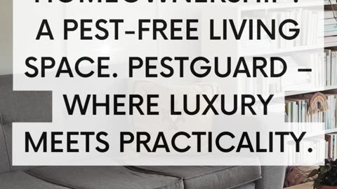 The real luxury in homeownership? A pest-free living space.💎