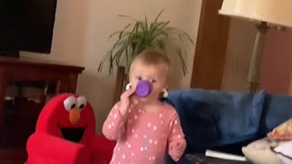 Kiddo Gets Ear Buds Backward