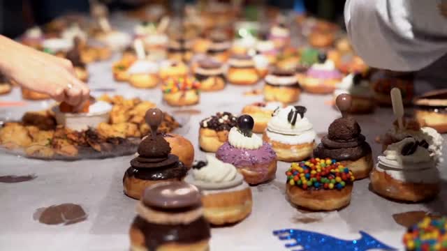 Hanukkah dessert feast