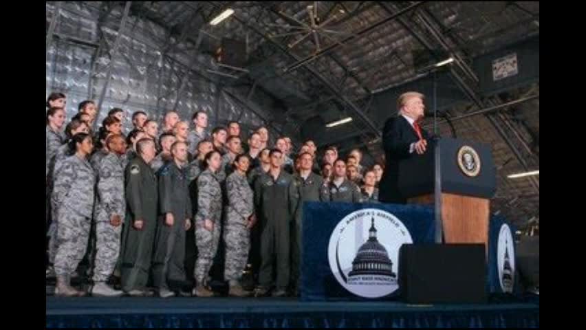 President Trump and Troops