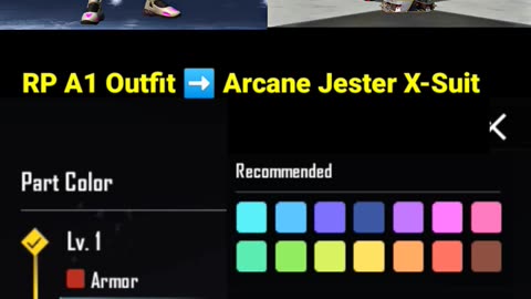 RP outfit convert to arcane jester x-suit