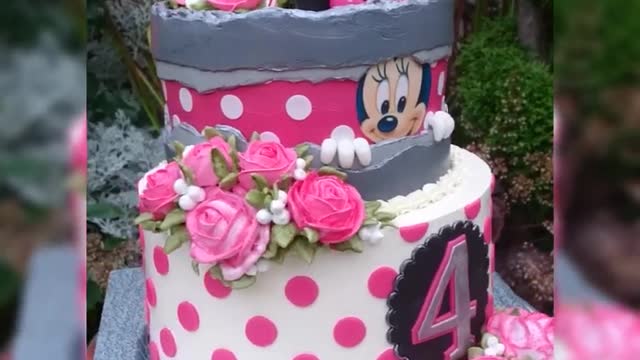 Minnie Maus Kindertorte _ детский торт минни маус