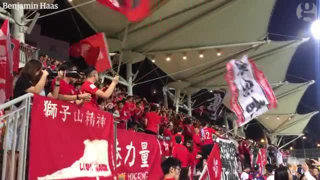 Hong Kong football fans boo China's national anthem