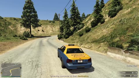 Grand Theft Auto V Taxi Work #2