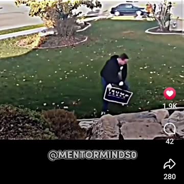 Electrified Trump Sign