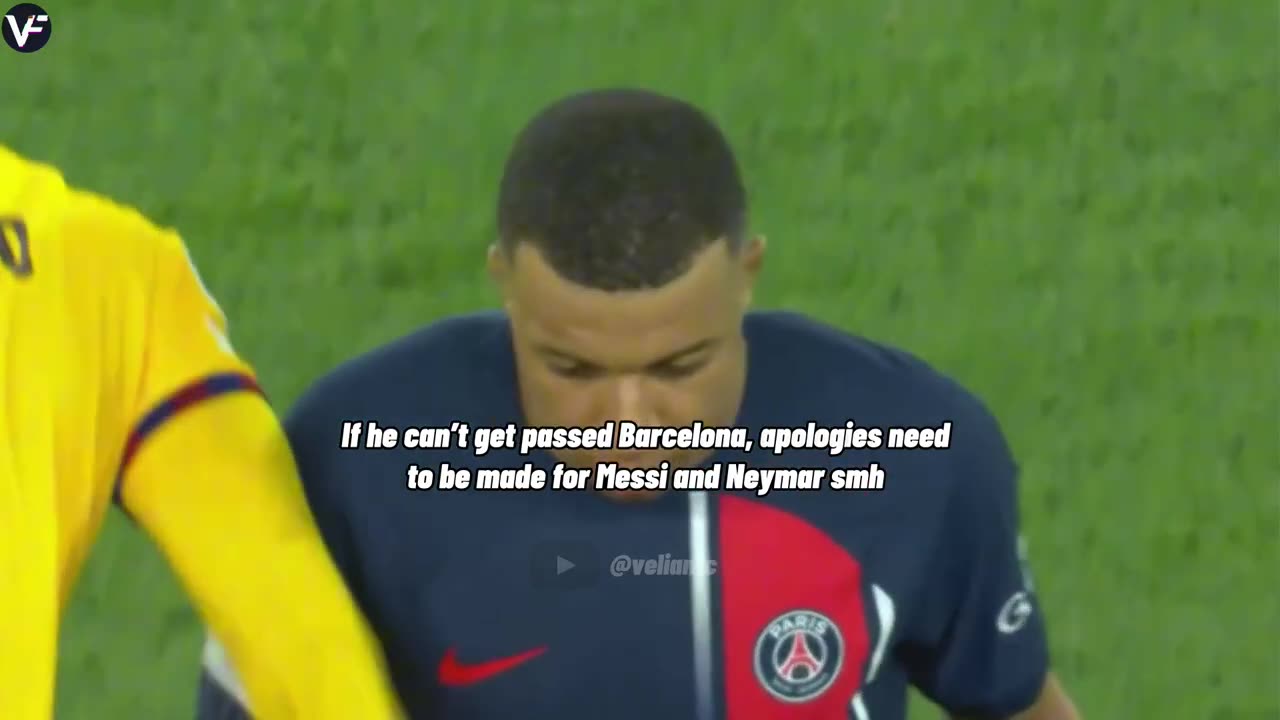 Kylian Mbappe ghosted against Barcelona