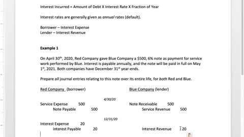 Bus 20 Lecture 10 - Notes Receivable