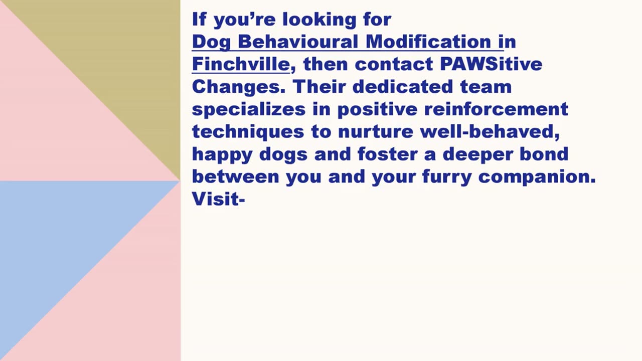 Best Dog Behavioural Modification in Finchville