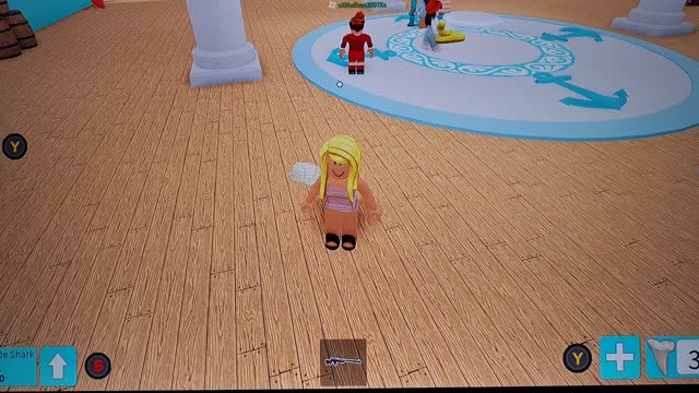 6 Year old plays Roblox (Shark bite)