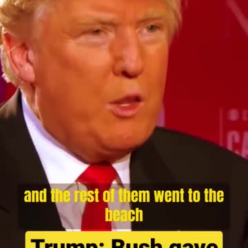 Trump: Bush gave us Barack Obama!! #trend #explore