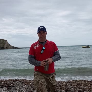 Coffee time at Lolworth cove. Levi